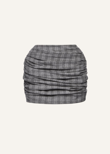 PF25 SKIRT 04 GREY CHECK
