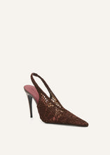 Load image into Gallery viewer, PF25 SLINGBACK CROCHET BROWN
