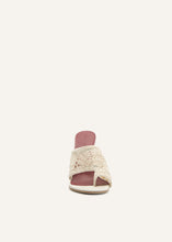Load image into Gallery viewer, PF25 THONG SANDALS CROCHET CREAM
