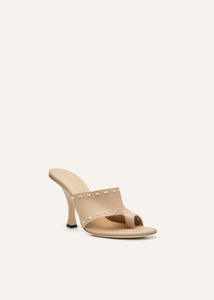 PF25 THONG SANDALS LEATHER NUDE