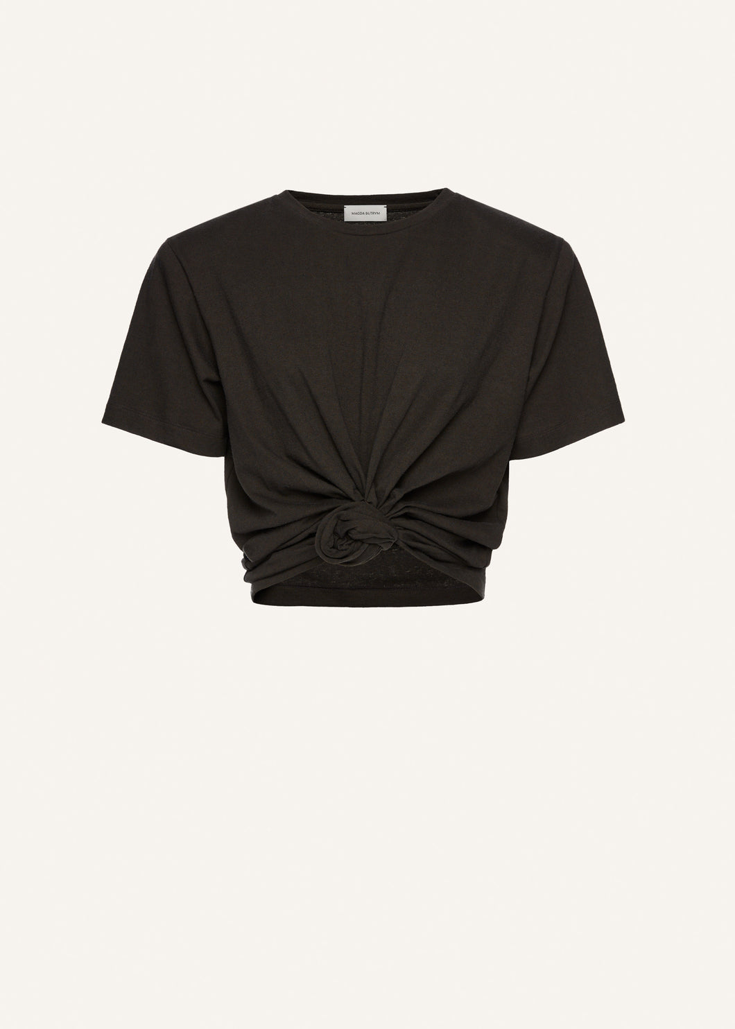 Knotted t-shirt in grey