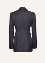 Load image into Gallery viewer, Longline fitted blazer in navy
