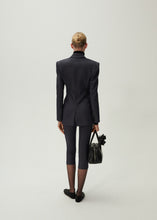 Load image into Gallery viewer, Longline fitted blazer in navy
