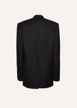 Load image into Gallery viewer, Classic oversized wool blazer in black
