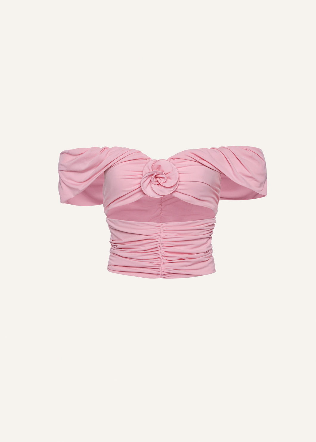 Wrap cutout tshirt in pink
