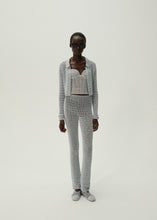 Load image into Gallery viewer, Cropped crochet jacket in light blue
