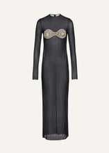 Load image into Gallery viewer, Sheer crochet bra dress in black
