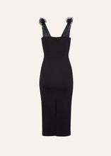 Load image into Gallery viewer, Muslin straps tube dress in black
