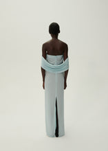 Load image into Gallery viewer, Crochet bra wrap dress in blue
