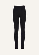 Load image into Gallery viewer, Skinny knitwear leggings in black
