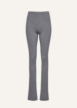 Load image into Gallery viewer, Flared knitwear pants in grey
