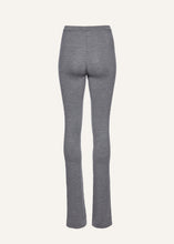 Load image into Gallery viewer, Flared knitwear pants in grey
