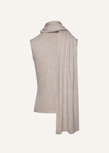 Load image into Gallery viewer, Sleeveless high neck knit top in beige
