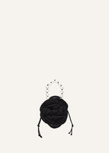 Load image into Gallery viewer, Magda bag pearl strap in black crochet
