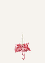 Load image into Gallery viewer, Magda bag pearl strap in pink satin
