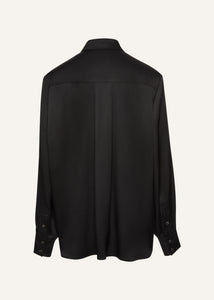 Classic silk shirt in black