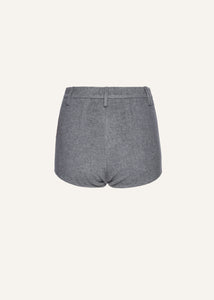 Wool hot shorts in grey