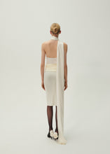 Load image into Gallery viewer, Waist wrap midi skirt in cream
