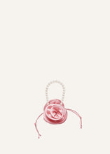 Load image into Gallery viewer, Small Magda bag pearl strap in pink satin
