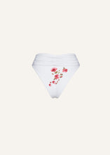 Load image into Gallery viewer, Classic high waist flower swim bottom in cream print

