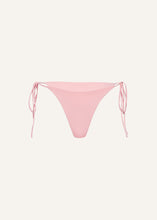 Load image into Gallery viewer, High-waist string tie swim bottom in pink
