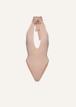 Load image into Gallery viewer, Halterneck bodysuit in beige
