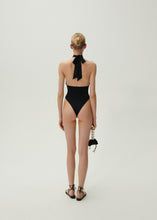 Load image into Gallery viewer, Halterneck bodysuit in black
