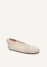 Load image into Gallery viewer, RE24 BALLET FLATS CROCHET CREAM

