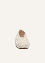 Load image into Gallery viewer, RE24 BALLET FLATS CROCHET CREAM
