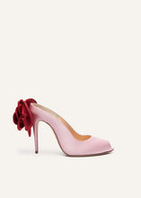 Load image into Gallery viewer, RE24 PEEP TOE MULES SATIN PINK

