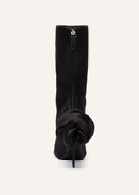 Load image into Gallery viewer, RE24 SHARP POINTED FLOWER BOOTS SATIN BLACK
