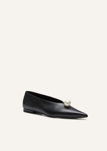 RE25 BALLET FLATS BLACK