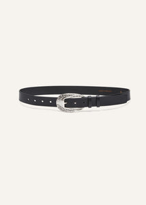 RE25 BELT 01 BLACK SILVER