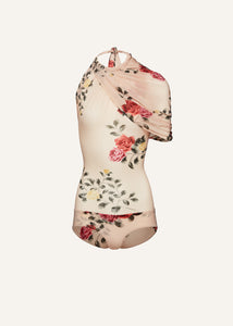 RE25 BODYSUIT 04 BEIGE PRINT