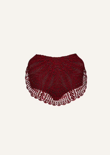 RE25 CROCHET 02 SKIRT BORDEAUX