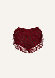 RE25 CROCHET 02 SKIRT BORDEAUX