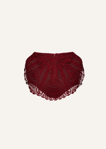 RE25 CROCHET 02 SKIRT BORDEAUX