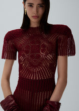 Load image into Gallery viewer, RE25 CROCHET 03 BODYSUIT BORDEAUX
