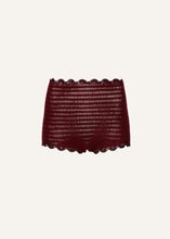 Load image into Gallery viewer, RE25 CROCHET 04 SHORTS BORDEAUX
