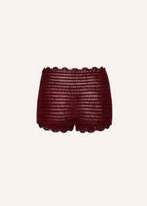 RE25 CROCHET 04 SHORTS BORDEAUX