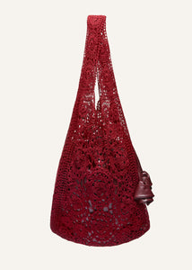 RE25 CROCHET BAG BURGUNDY