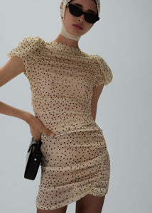 RE25 DRESS 09 CREAM DOTS