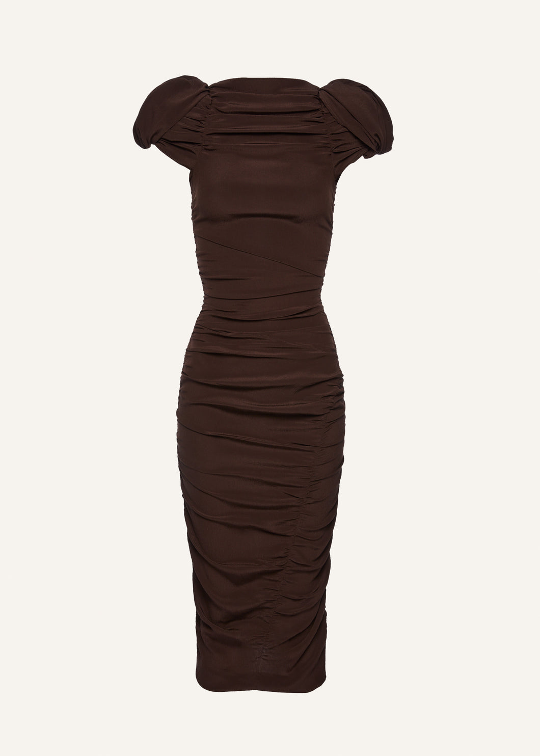 RE25 DRESS 10 BROWN