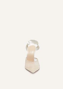 RE25 HEEL MULES CRYSTALS CREAM