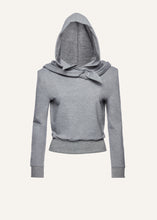 Load image into Gallery viewer, Babouchka style hoodie in grey
