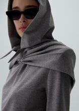 Load image into Gallery viewer, Babouchka style hoodie in grey
