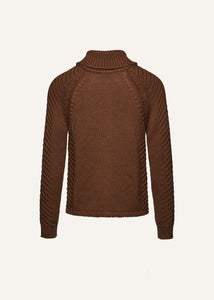 RE25 KNITWEAR 10 SWEATER LIGHT BROWN