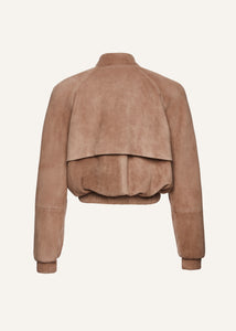 RE25 LEATHER 01 JACKET BEIGE SUEDE