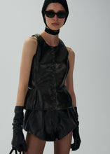 Load image into Gallery viewer, RE25 LEATHER 10 VEST BLACK VINTAGE
