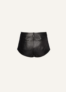 RE25 LEATHER 15 SHORTS BLACK